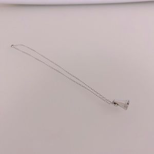 Cheerleader Megaphone charm Sterling Silver necklace.